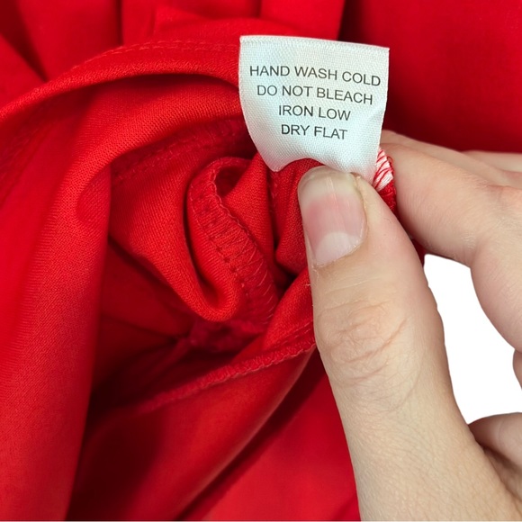 Haute Monde Red Blouse Wrap Top NWT - Size S - Picture 6 of 6